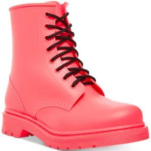 Madden Girl Neon Pink Portland Rain Boot - Size 8